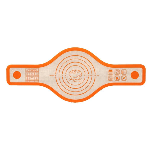 56 x 21cm Silicone Bread Sling Wider Non-Stick Silicone Bread Baking Mat for Sourdough, Dough Lifter Liner with Handles, FDA Certified - Orange - 1