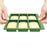 Silicone Baking Pan 6 Cavity Rectangular Cake Mold High Temperature Bread Mold (FDA Certificated) - Green - 5