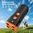 H6 Handheld 4-Head Ultrasonic Dog Training Device Anti-Barking Deterrent Device with LED Flashlight - Orange Black - 2