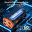 H6 Handheld 4-Head Ultrasonic Dog Training Device Anti-Barking Deterrent Device with LED Flashlight - Orange Black - 6