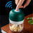 100ml Mini USB Charging Garlic Chopper Kitchen Vegetable Ginger Masher Crusher (BPA Free, without FDA Certificate) - Green - 3
