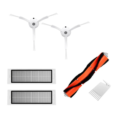 Main Rolling Brush + Filters + Side Brush Replacement Parts Kit for Xiaomi Mi Robot Gen1 Gen2 Gen1S SDJQR01RR SDJQR02RR SDJQR03RR Robot Vacuum Cleaner - 1