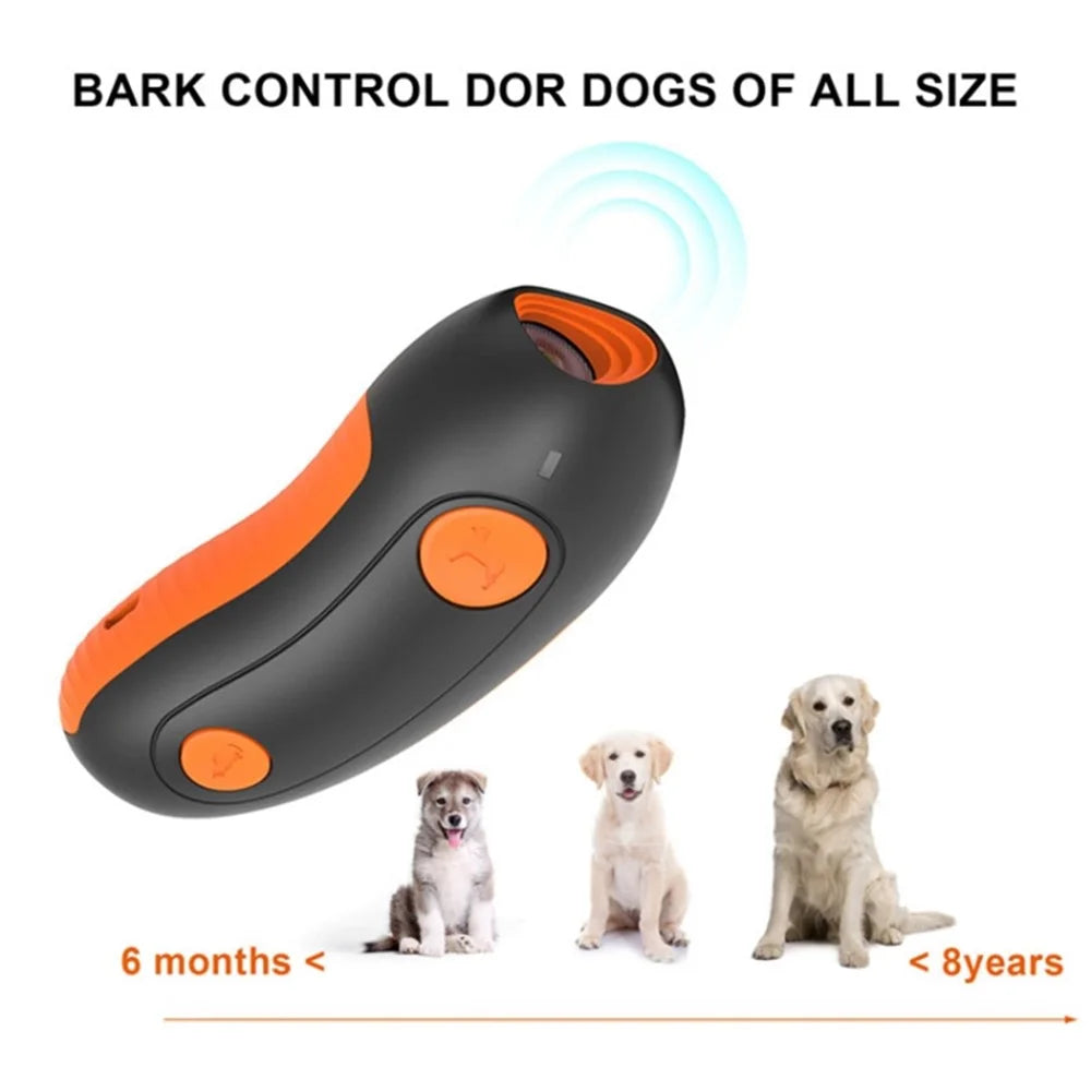 D2 Ultrasonic Dog Barking Deterent Device Dog Barking Stopper Rechargable Handheld Dog Repellent Dog Behavior Corrector - 3