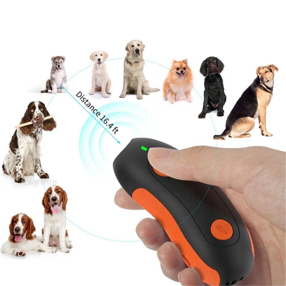 D2 Ultrasonic Dog Barking Deterent Device Dog Barking Stopper Rechargable Handheld Dog Repellent Dog Behavior Corrector - 4