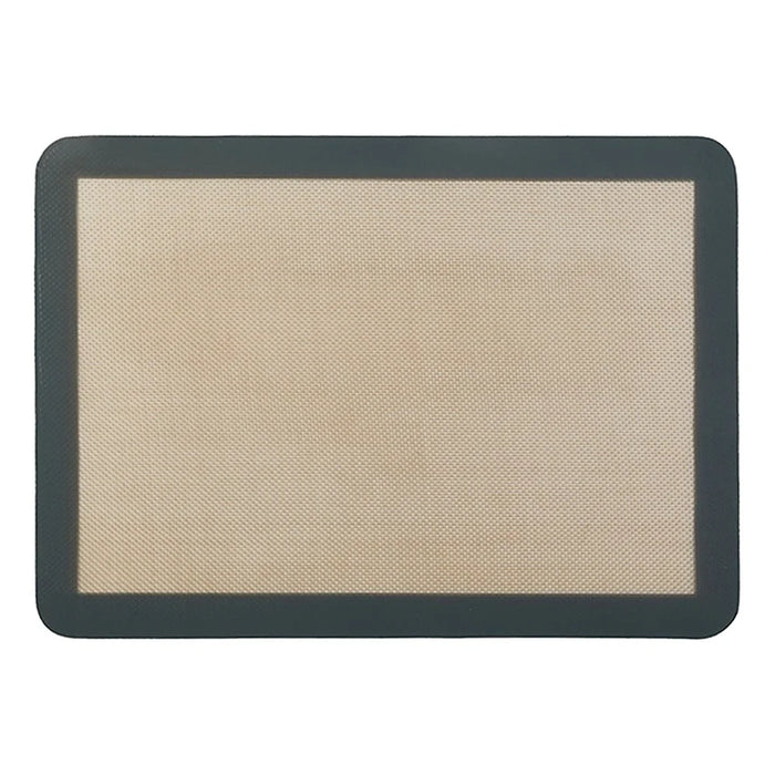 Silicone Baking Mat Cookie Pad Rolling Dough Mat Non-stick Oven Sheet, Round Edge / 29.5x42cm (BPA-Free, No FDA Certified) - Grey - 1