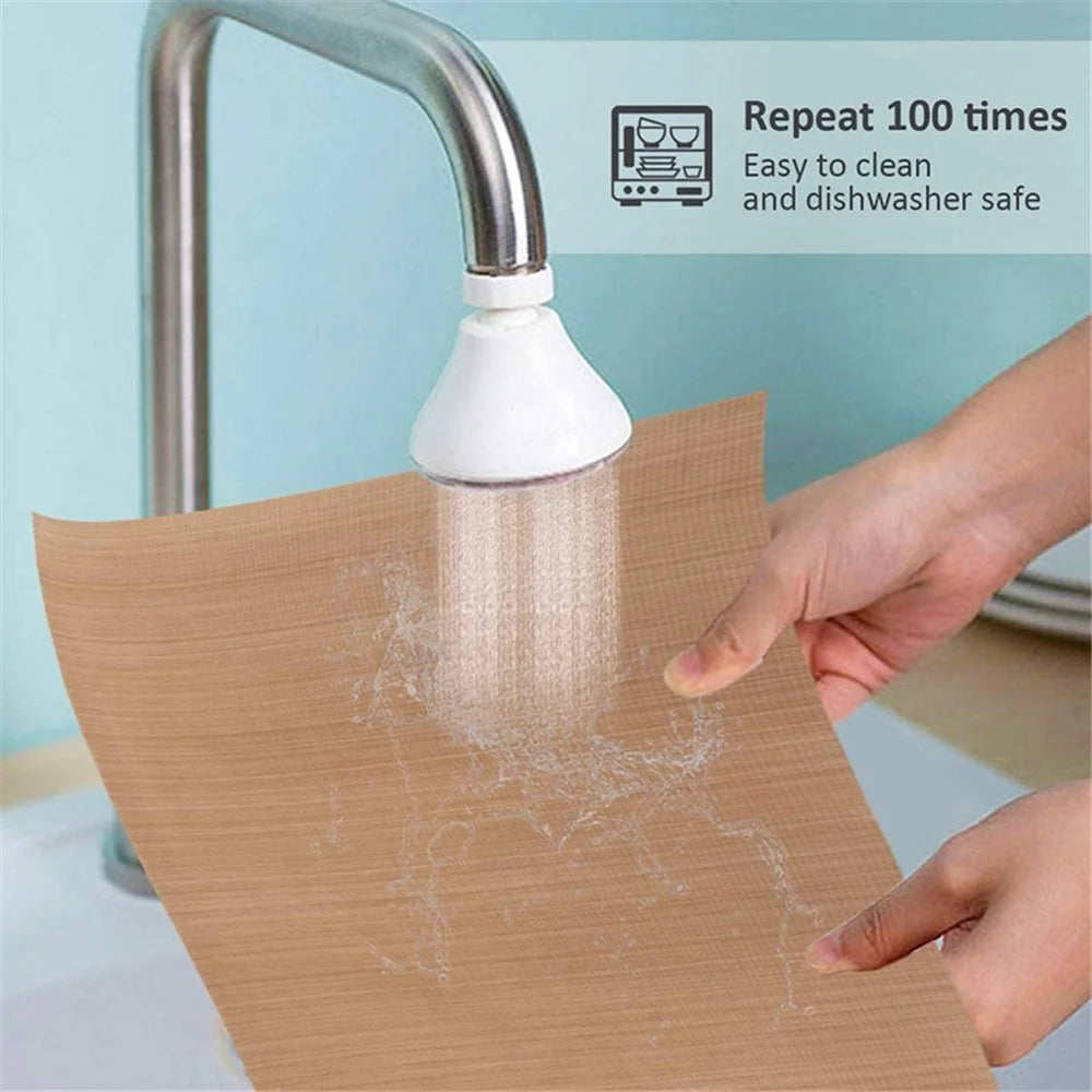32x32CM PTFE Fiberglass Cake Baking Mat Non-Stick Oven Liners Barbecue Grill Mat (BPA-Free, No FDA Certified) - 3
