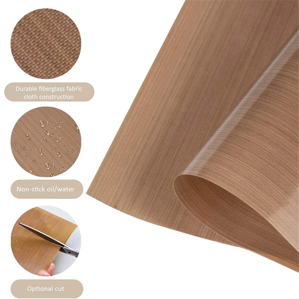 32x32CM PTFE Fiberglass Cake Baking Mat Non-Stick Oven Liners Barbecue Grill Mat (BPA-Free, No FDA Certified) - 4