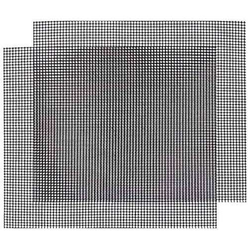 2Pcs 33x40cm Fiberglass Barbecue Mesh Mat High Temperature Resistant BBQ Meat Grilled Fish Pads (No FDA Certification, BPA-free) - 1