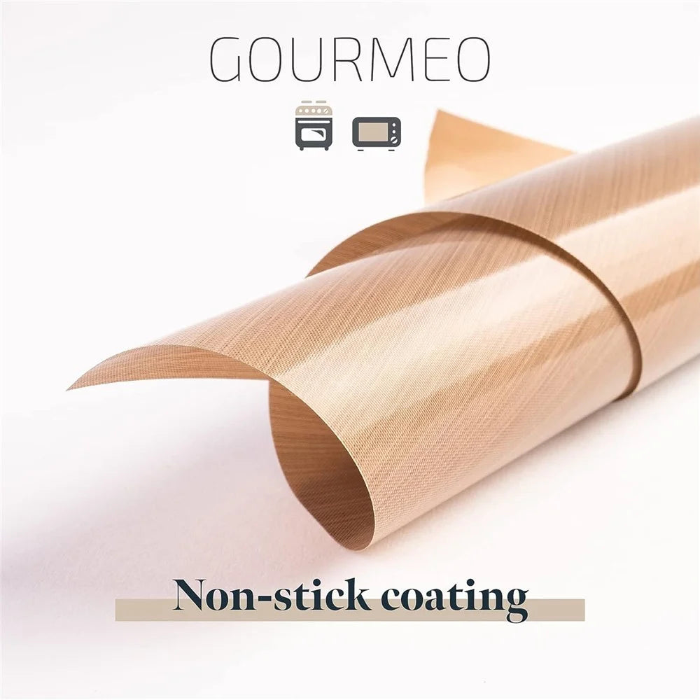 3PCS 40x60CM PTFE Fiberglass Cake Baking Mat Non-Stick Oven Liners Barbecue Grill Mat (BPA-Free, No FDA Certified) - White - 5