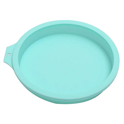 8-inch Round Cake Pan Silicone Mold Chiffon Cake Making Mold Kitchen Baking Pan (BPA-Free, No FDA Certificate) - Blue - 1