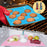 70x50CM Non-stick Silicone Rolling Dough Pastry Mat Anti-Slip Bottom Design Desktop Pad for Home (BPA-Free, No FDA Certified) - Blue - 3