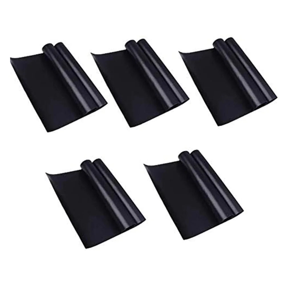 5PCS 33CMx40CMx0.2MM BBQ Grill Mats Non-Stick PTFE Fiberglass Grilling Liners Pads (BPA-Free, No FDA Certified) - 2