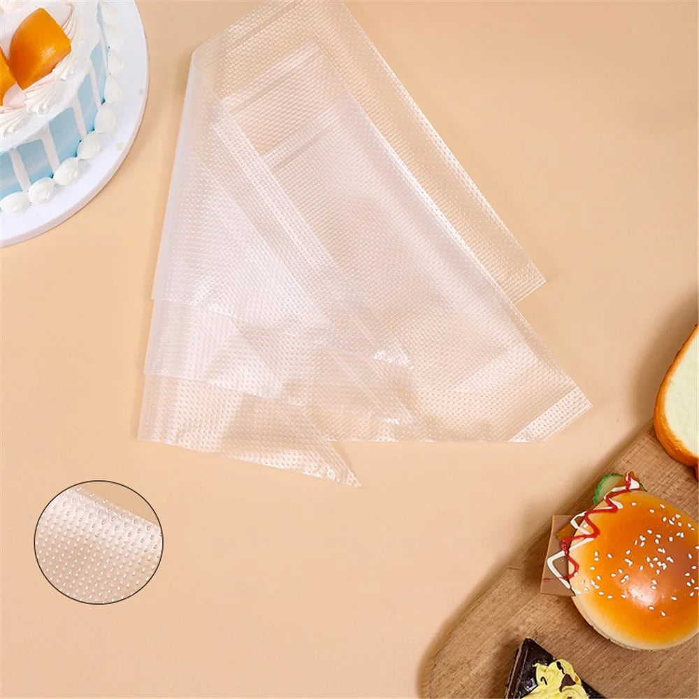 100Pcs Disposable Pastry Bags PE Icing Piping Bag for Cake Cookies Dessert Cupcakes Decoration, Large Size (No FDA Certificate) - with Letters - 6
