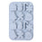 14 Grids Christmas Chocolate Mold DIY Non-stick Silicone Cake Baking Tool (No FDA Certificate) - Blue Grey - 1