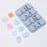 14 Grids Christmas Chocolate Mold DIY Non-stick Silicone Cake Baking Tool (No FDA Certificate) - Blue Grey - 2
