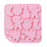10 Grids Silicone Mold Christmas Chocolate Mold DIY Cake Decorating Kitchen Baking Tool (No FDA Certificate) - Pink - 1