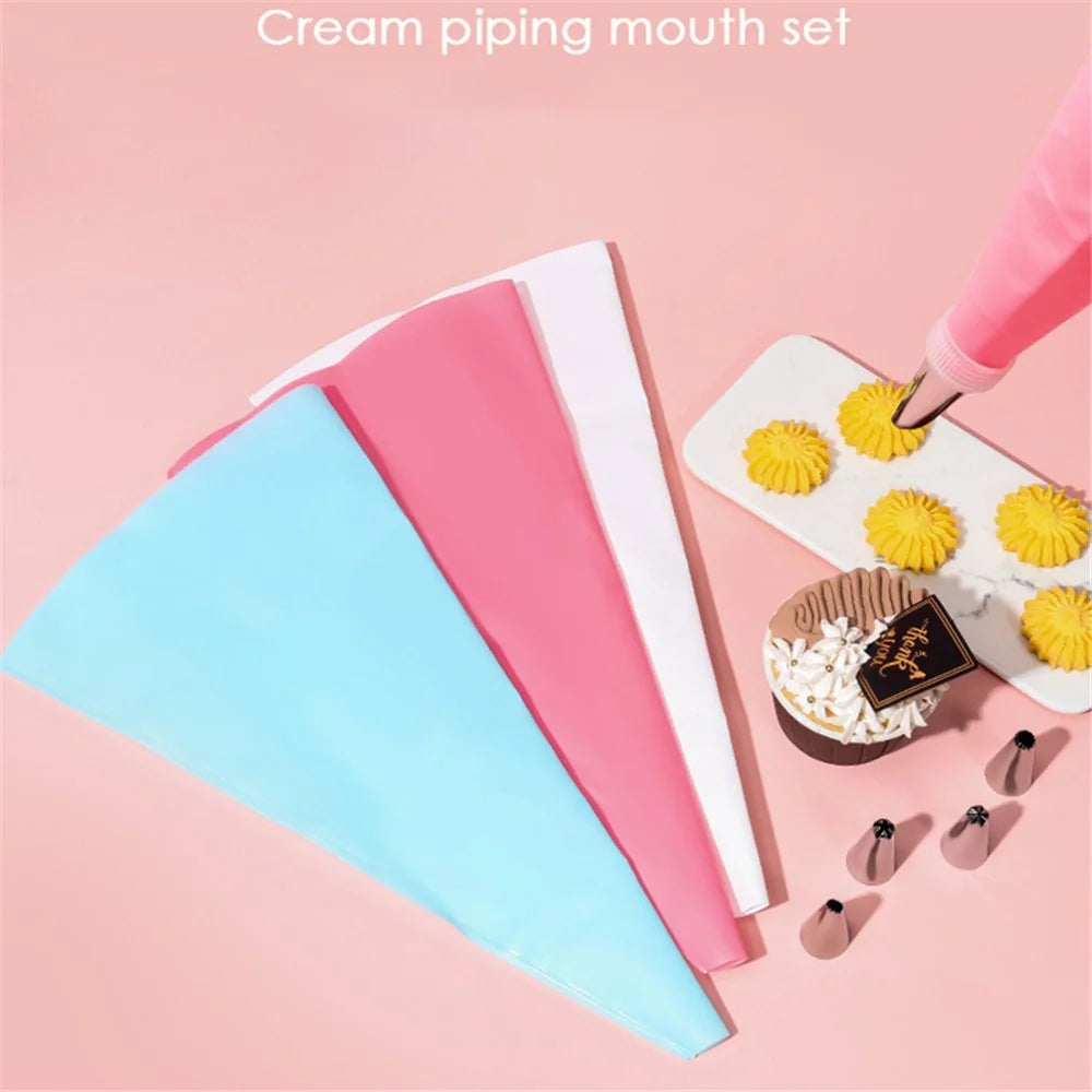 29Pcs  /  Set Christmas Cake DIY Tool Icing Piping Nozzles with Cream Pastry Bag Scrapers (No FDA Certificate) - Pink - 5