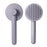 Self-Cleaning Cat Dog Brush Tangled Hair Cleaning Pet Grooming Comb Gift with Plastic Handle - Grey - 1