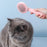 Self-Cleaning Cat Dog Brush Tangled Hair Cleaning Pet Grooming Comb Gift with Plastic Handle - Grey - 5