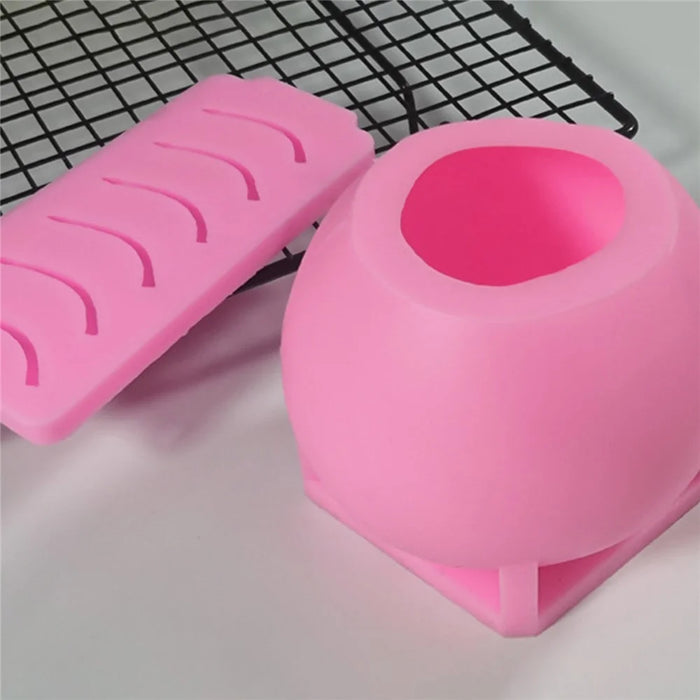 Apple Shape Mousse Mold DIY Scented Candle Silicone Mold (BPA-Free, No FDA Certificate) - SX-SW-66 - 6