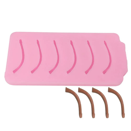 SX-SW-68 6-Cell Mold on Apple Stem DIY Candle Silicone Mold (BPA-Free, No FDA Certificate) - 1