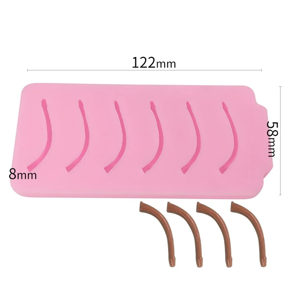 SX-SW-68 6-Cell Mold on Apple Stem DIY Candle Silicone Mold (BPA-Free, No FDA Certificate) - 4