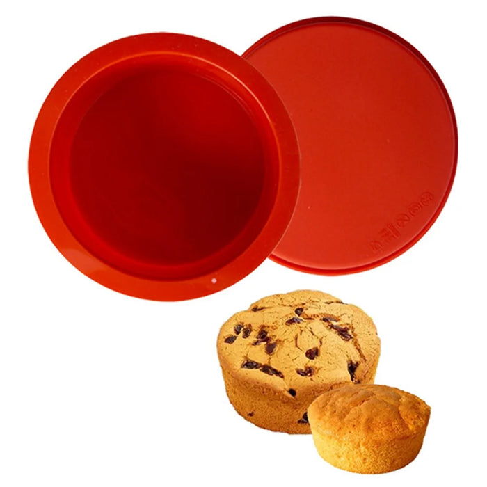 DG-414 6-inch Cake Pan Silicone Baking Mold Round Chiffon Cake Making Mold (BPA-Free, No FDA Certificate) - 1