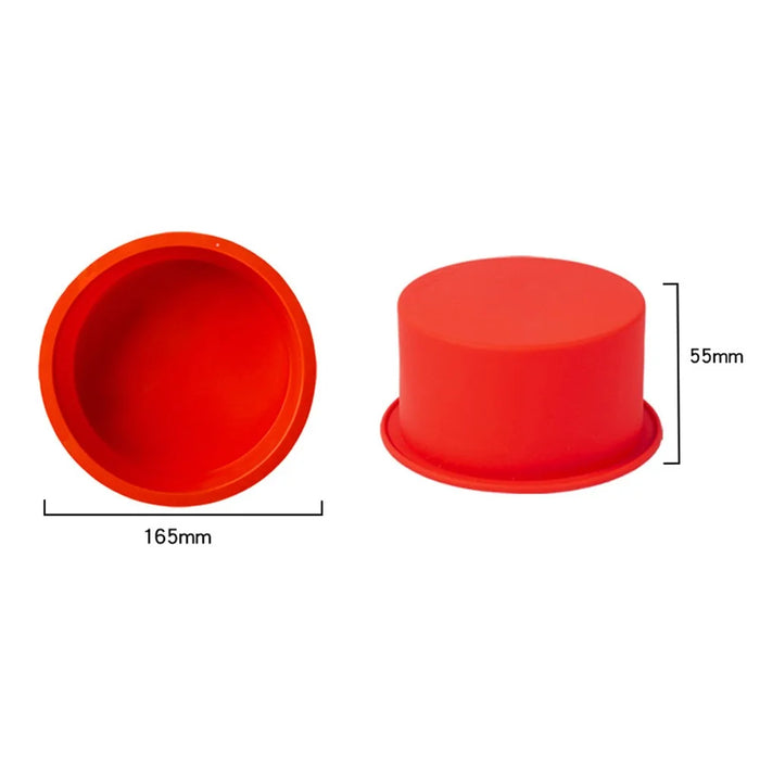 DG-414 6-inch Cake Pan Silicone Baking Mold Round Chiffon Cake Making Mold (BPA-Free, No FDA Certificate) - 5