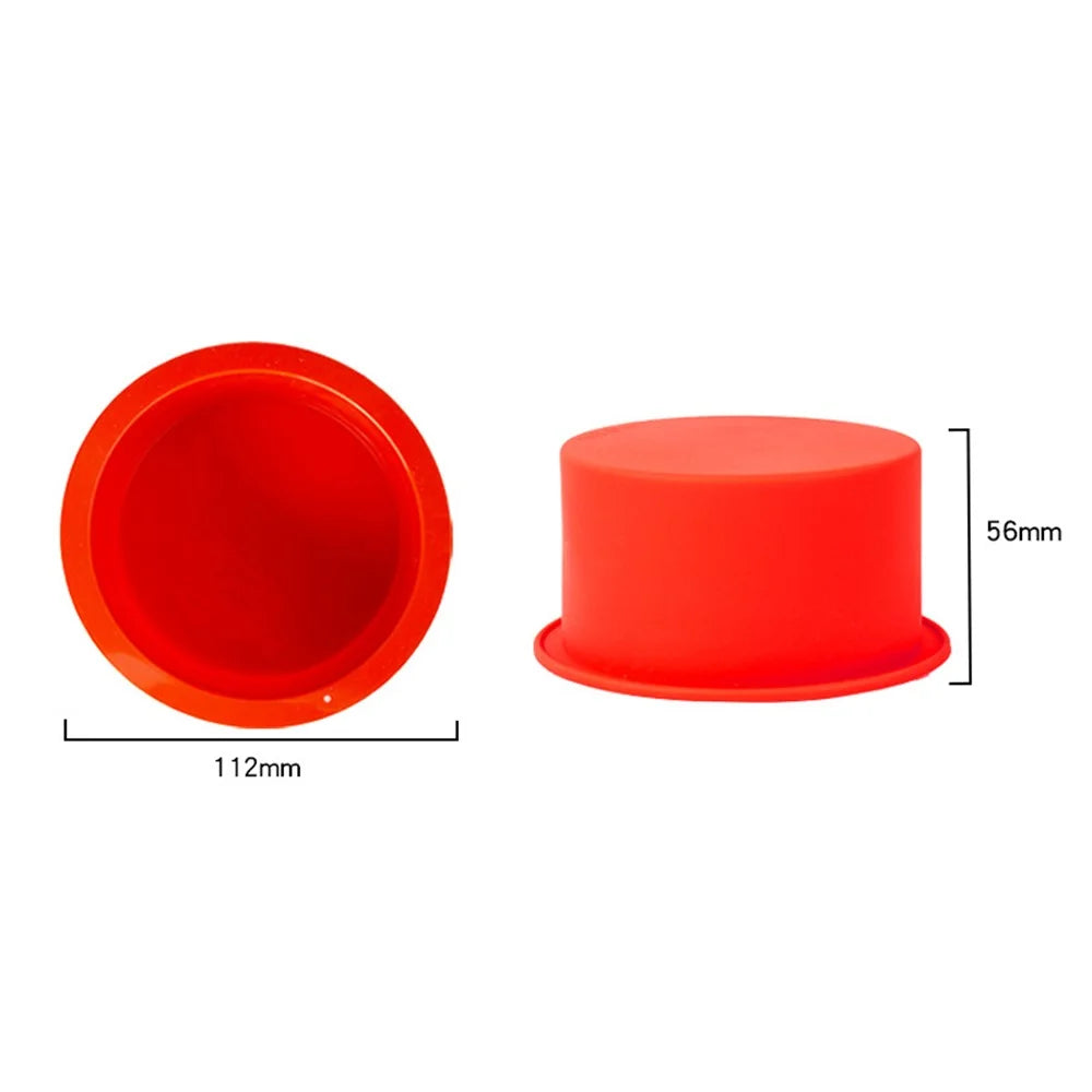 3Pcs / Set 4-inch 6-inch 8-inch Cake Baking Pan Silicone Round Cake Making Mold (BPA-Free, No FDA Certificate) - 7