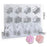DG-15 Large Size 8-Cell Cat Claw Shape Mousse Cake Mold Jelly Pudding Silicone Mold (No FDA, BPA Free) - 4