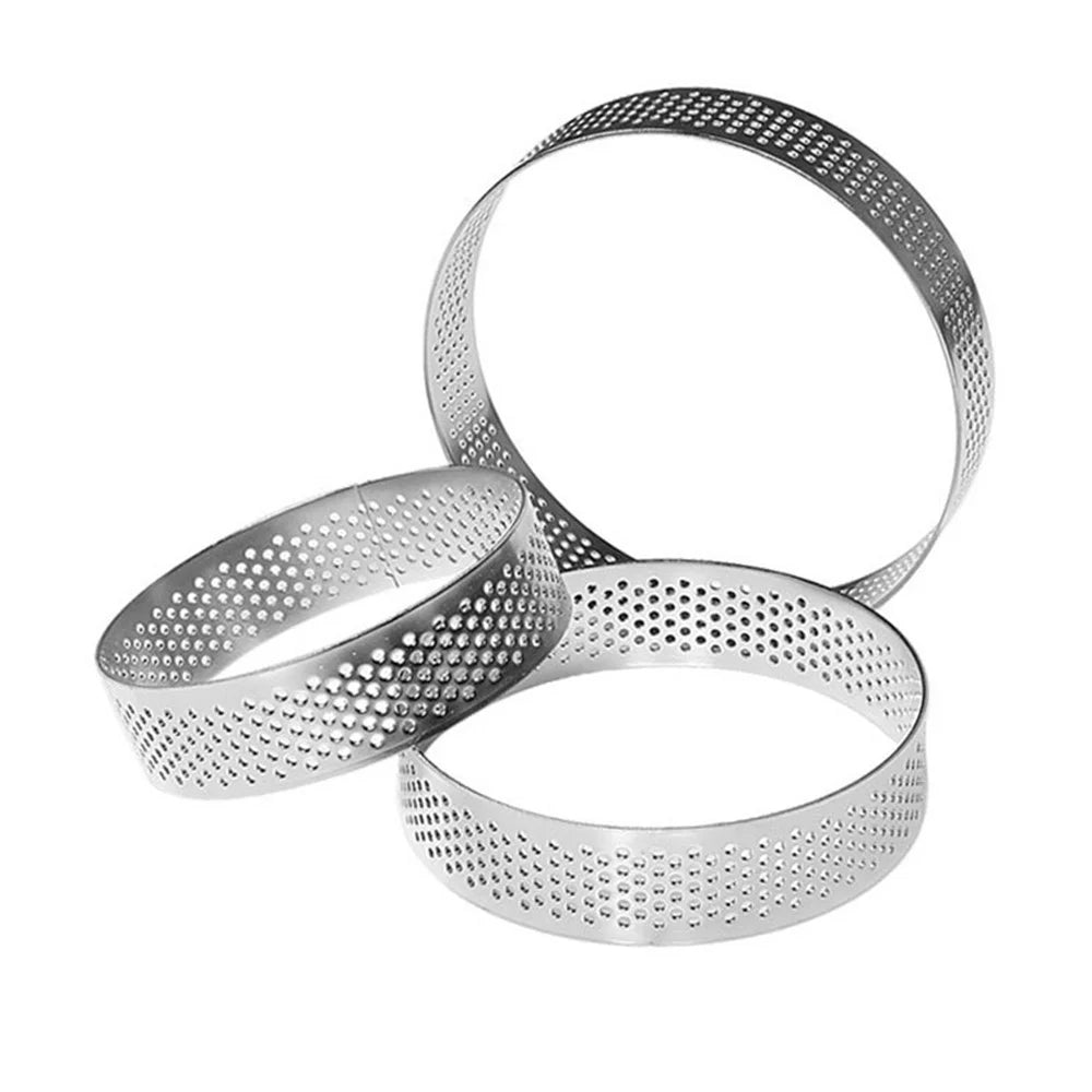 6PCS 5 / 6 / 7 / 8 / 9 / 10CM Diameter Baking Mold Stainless Steel Cake Tart Ring (BPA-Free, No FDA) - 5