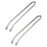 2PCS Stainless Steel Grill Tongs Barbecue Clamps Korean BBQ Tongs (No FDA Certified, BPA-Free) - 1