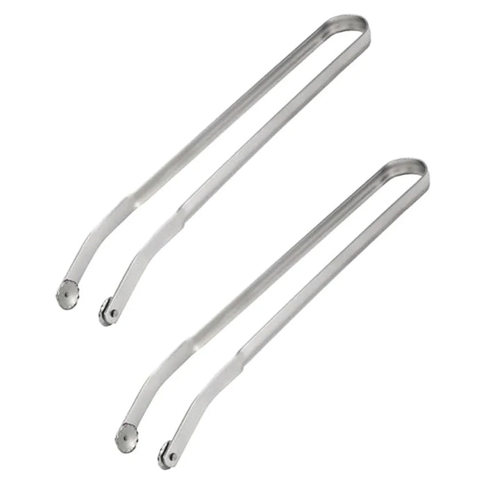 2PCS Stainless Steel Grill Tongs Barbecue Clamps Korean BBQ Tongs (No FDA Certified, BPA-Free) - 1