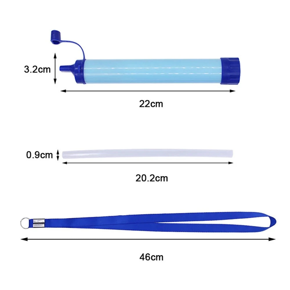 K8612 BPA Free Outdoor Survival Mini Water Purifier Camping Hiking Portable Water Straw Filter (FDA Certificated) - 7