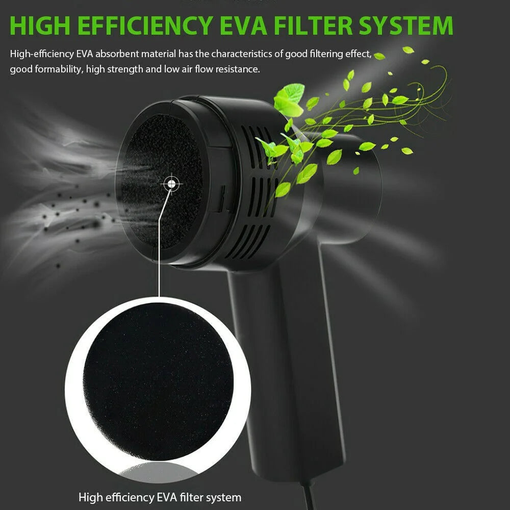 HK6019A USB Wired Portable Vacuum Cleaner Super-Mini Hand-Held Cleaner for Car/House/Pet House/Keyboard Cleaning - 4