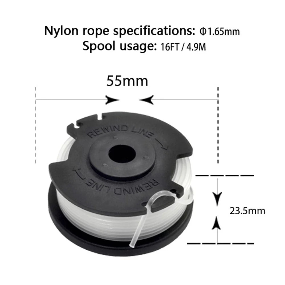 3Pcs Replacement Spools for Hyper Tough 20V Max String Trimmer Wire Reels - 7