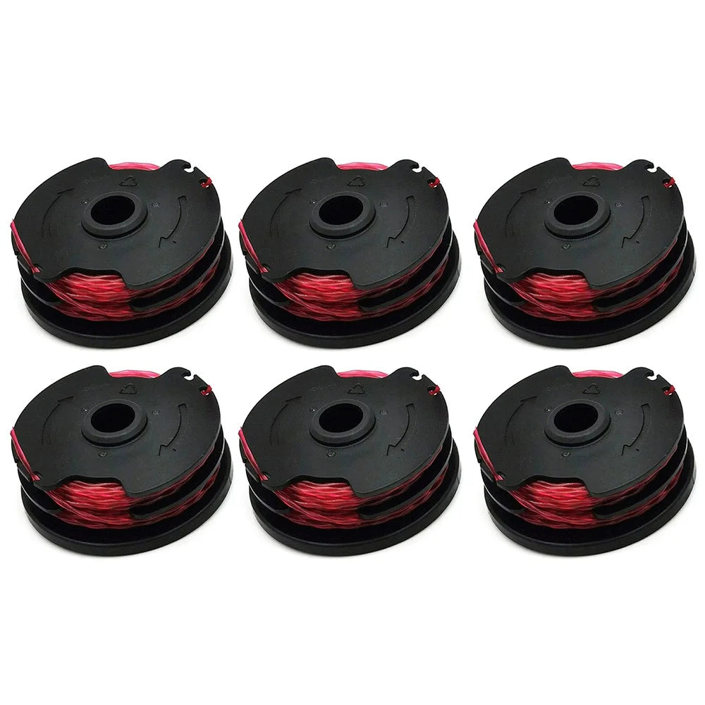6Pcs Line Spool for Hyper Tough String Trimmer / Worx WG117 / WG118 Nylon Rope Wire Reels, HT18-401-004-01 - 1