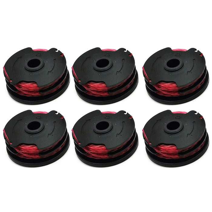 6Pcs Line Spool for Hyper Tough String Trimmer / Worx WG117 / WG118 Nylon Rope Wire Reels, HT18-401-004-01 - 1