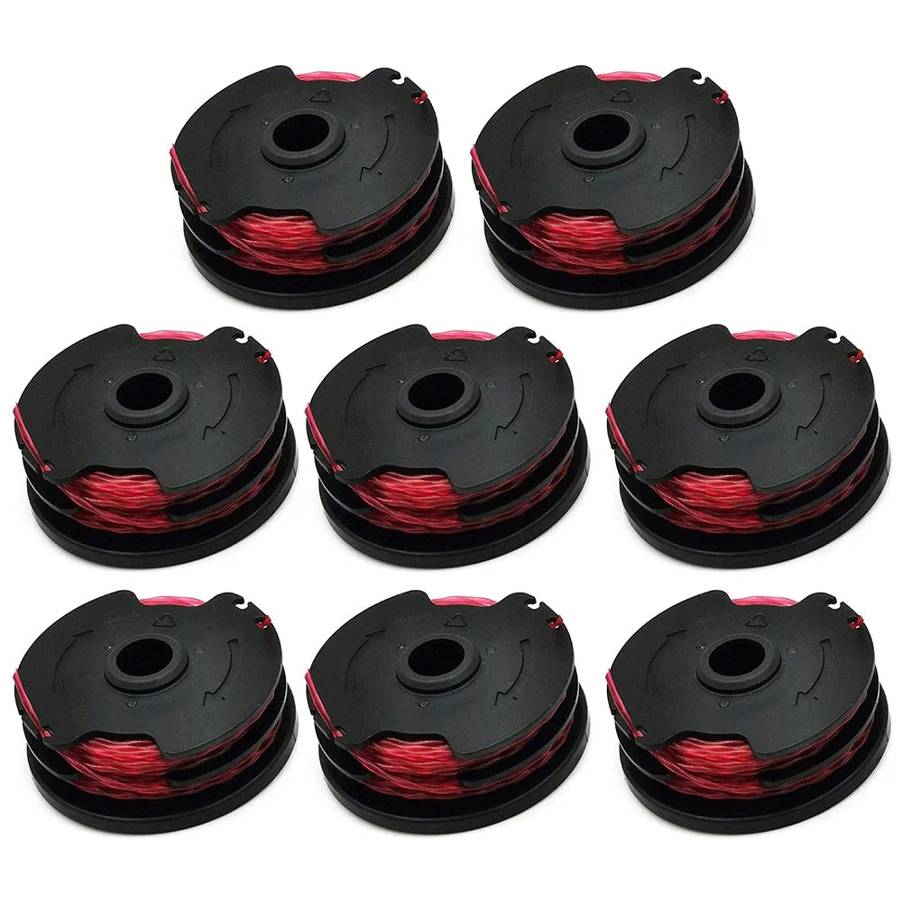 8Pcs Line Spool for Hyper Tough String Trimmer / Worx WG117 / WG118 Nylon Rope Wire Reels, HT18-401-004-01 - 1