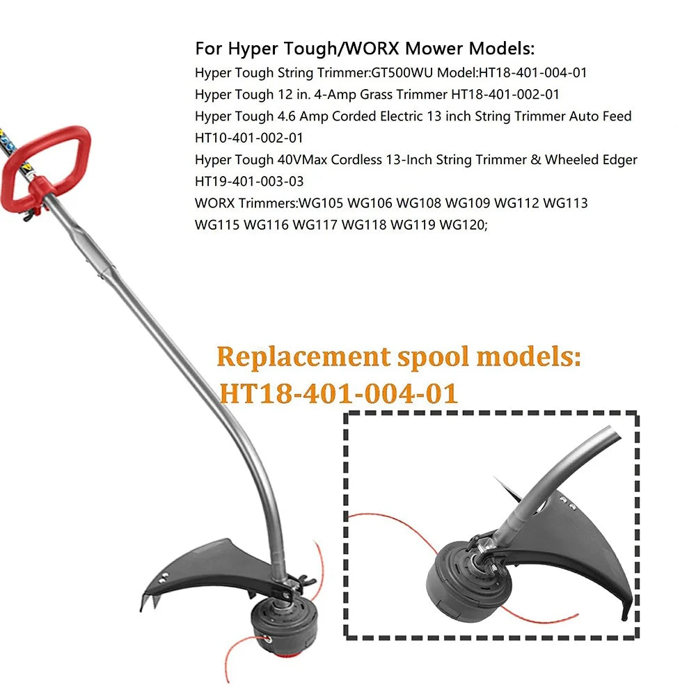 1Pc Line Spool for Hyper Tough String Trimmer / Worx WG117 / WG118 Nylon Rope Wire Reels, HT18-401-004-01 - 3