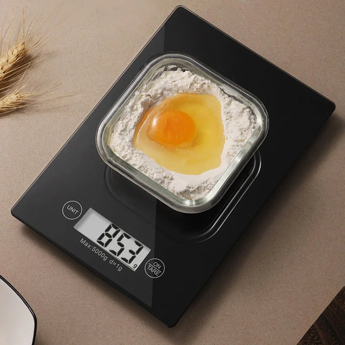 5KG Loading Capacity Food Kitchen Scale Digital Weighing Platform (No FDA Certified, BPA Free) (Without Battery) - 2