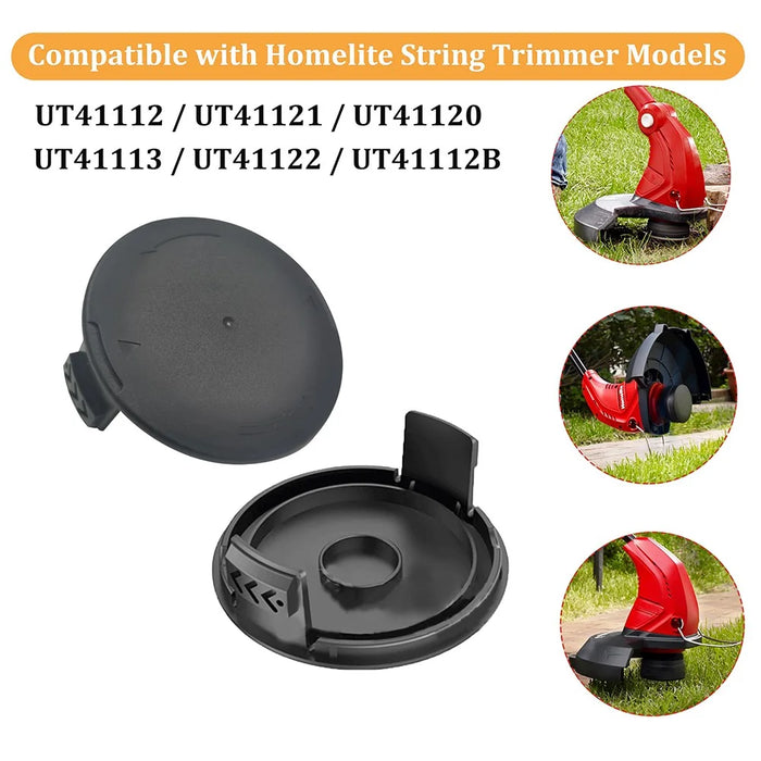 6Pcs Spool Cap for Homelite UT41112 / UT41121 / UT41120 Lawn Mower Replacement Part, AC41HCA - 4
