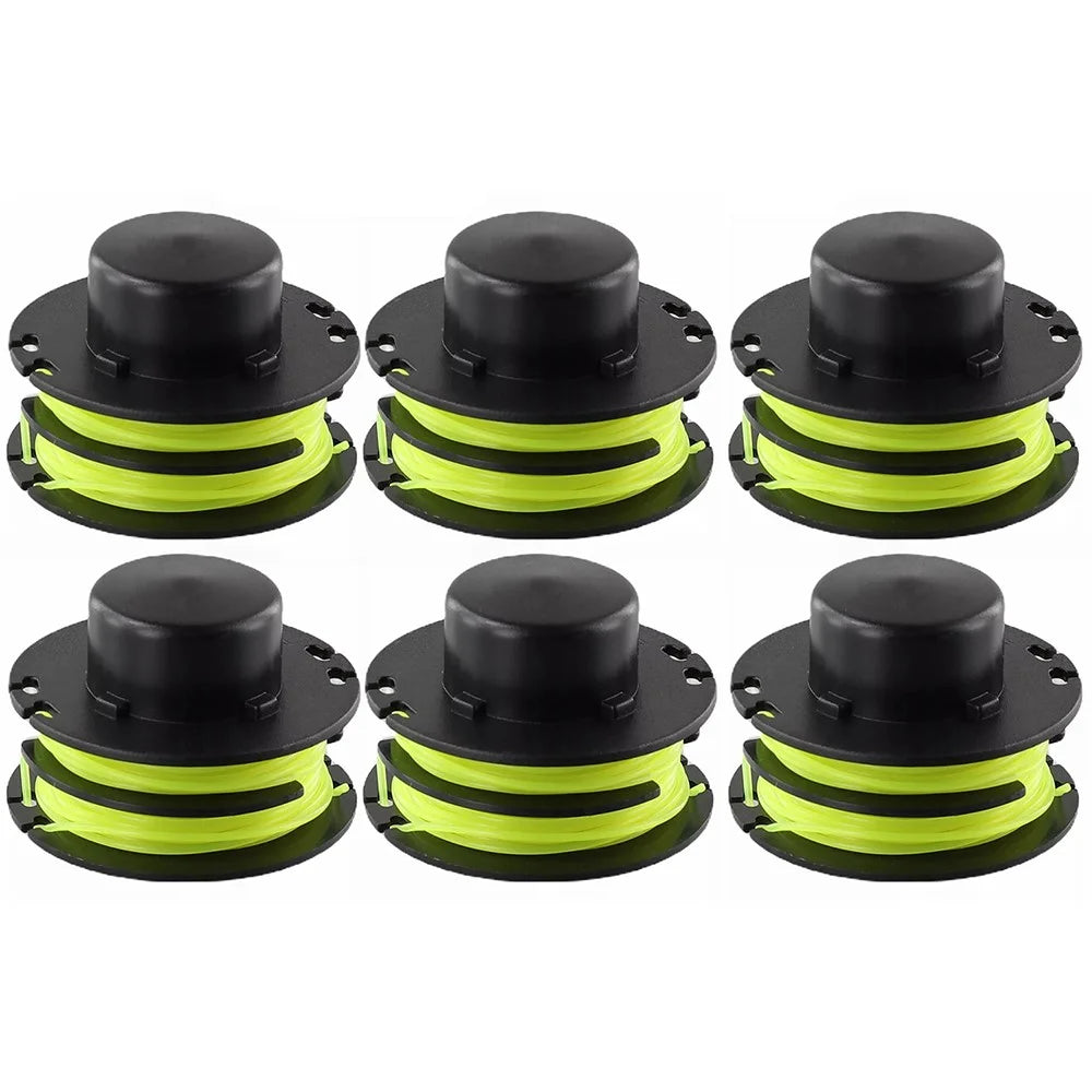 6PCS Nylon Wire Reels for Ryobi Lawn Trimmer Replacement Spools RAC119 - 1