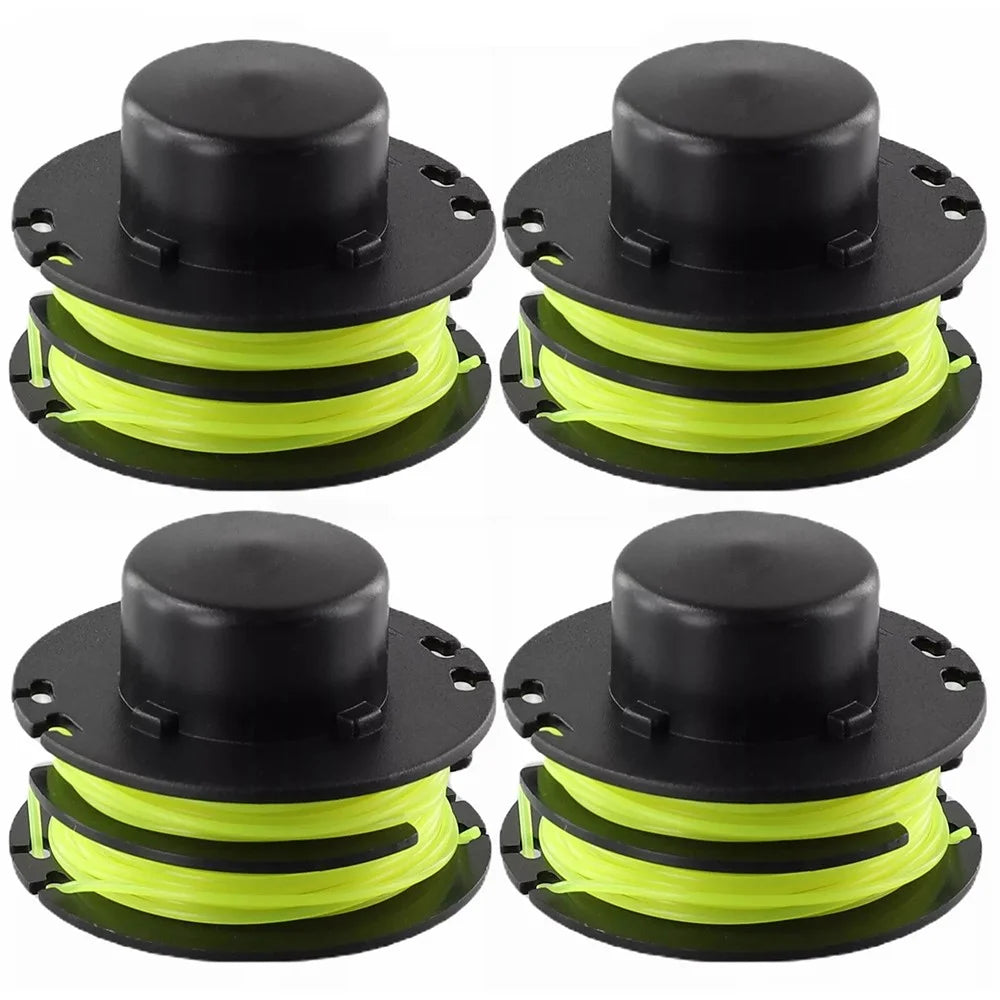 4PCS Replacement Spools for Ryobi Lawn Trimmer Nylon Wire Reels RAC119 - 1