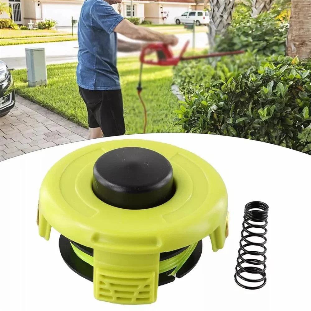 For Ryobi RLT3025F / RLT3025S / RLT3525S Lawn Mower RAC119 Line Spool + RAC118 Spool Cap + Spring - 3