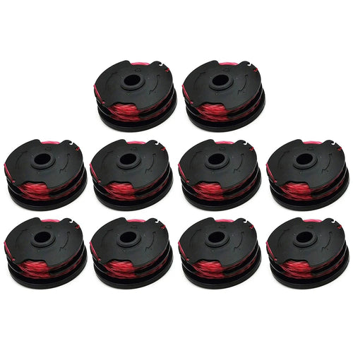 10Pcs Line Spool for Hyper Tough / Worx Grass Trimmer Nylon Rope Wire Reels, HT18-401-004-01 - 1