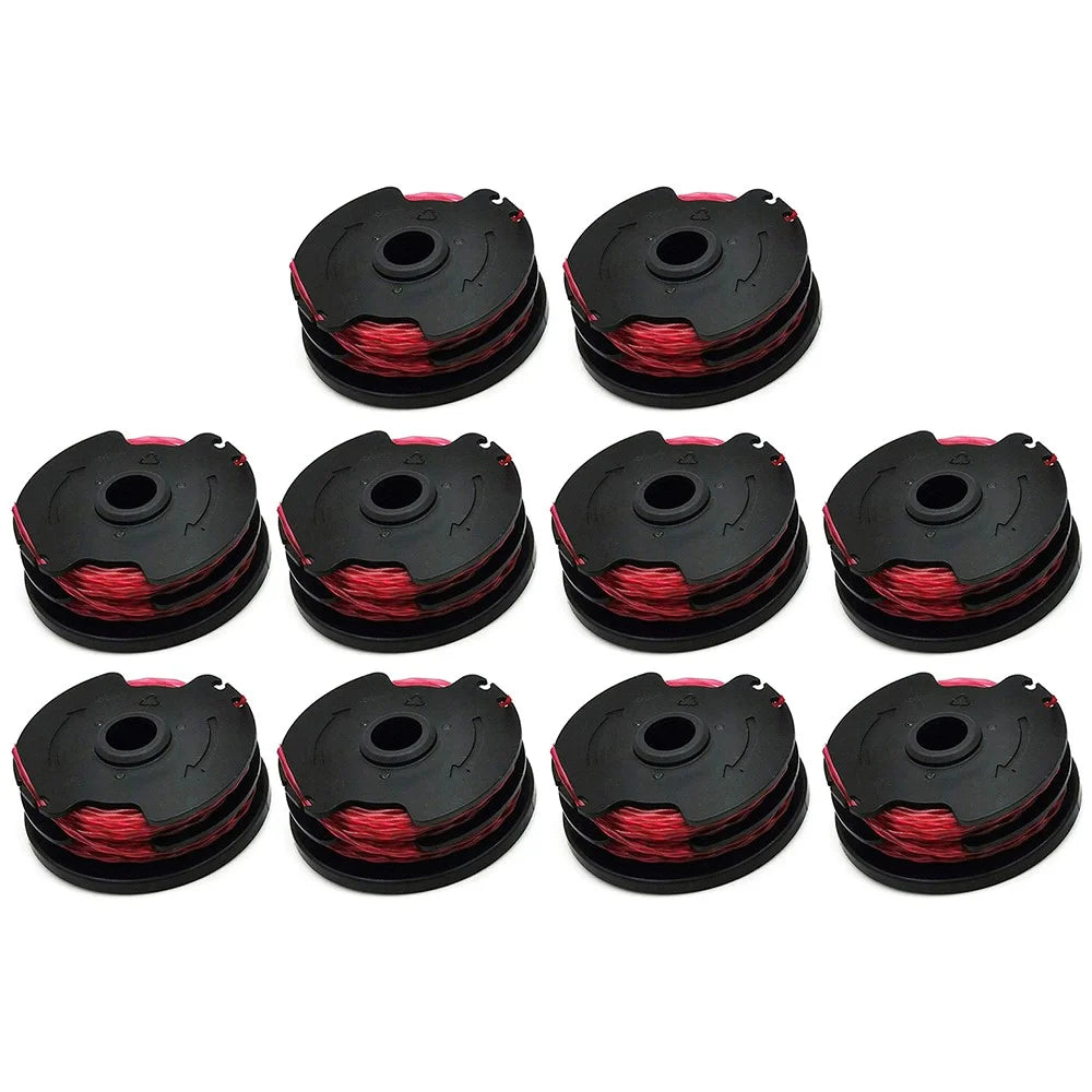 10Pcs Line Spool for Hyper Tough / Worx Grass Trimmer Nylon Rope Wire Reels, HT18-401-004-01 - 1