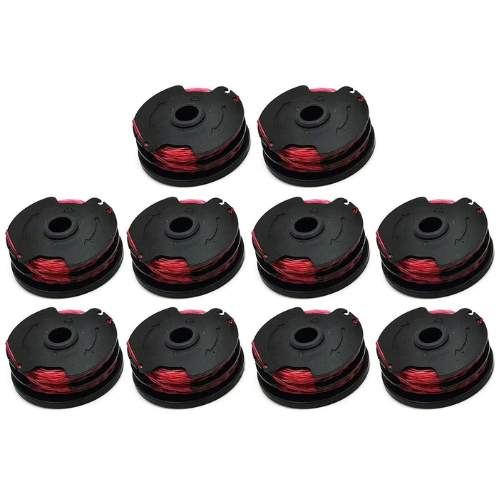 10Pcs Line Spool for Hyper Tough / Worx Grass Trimmer Nylon Rope Wire Reels, HT18-401-004-01 - 1