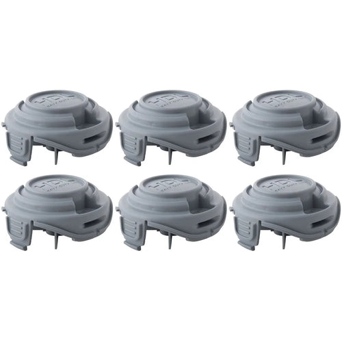 6Pcs For Black & Decker STC5433 Type 1 / STC5433PC Type 1 HDL ABS Heavy Duty Line Spool Cap, 90588530 - 1