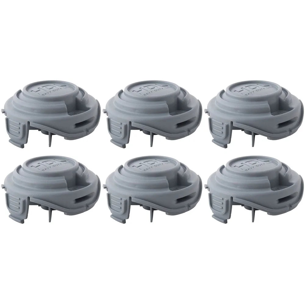6Pcs For Black & Decker STC5433 Type 1 / STC5433PC Type 1 HDL ABS Heavy Duty Line Spool Cap, 90588530 - 1